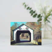 Erwinna Covered Bridge Postkarte (Stehend Vorderseite)