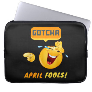 ERWISCHT - April-Scherztag Lustig Laptopschutzhülle