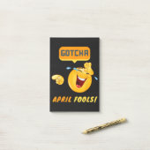 ERWISCHT - April-Scherztag Lustig Post-it Klebezettel (Auf Schreibtisch)