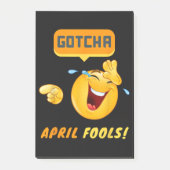 ERWISCHT - April-Scherztag Lustig Post-it Klebezettel (Vorderseite)