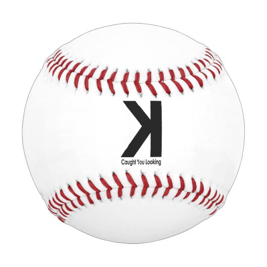Erwischt beim Hingucken – Lustiger Spruch für Base Baseball (Vorderseite)