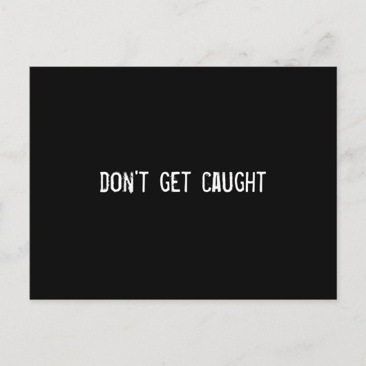 erwischt werden postkarte (Vorderseite)