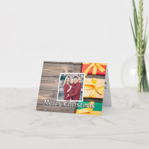Erwünschte Feiertagsfoto-Vorlage Frohe Weihnachten