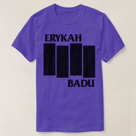 Erykah Badu 80er Punk T-Shirt (Design vorne)