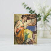Erythraean Sibyl von Michelangelo Feiertagspostkarte (Stehend Vorderseite)