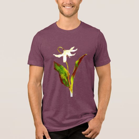 Erythronium Grandiflorum  Tri-Blend Shirt (Vorderseite)