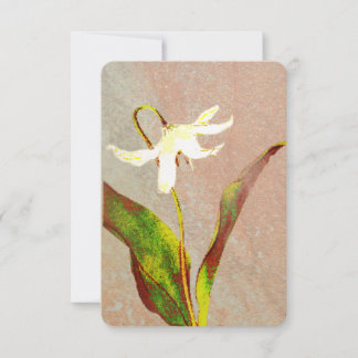 Erythronium Grandiflorum Wood Topped Wall Tapestry Dankeskarte