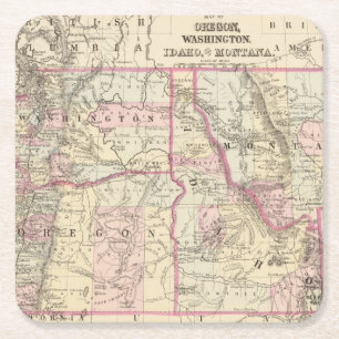 Erz, Wäsche, IDA, Mont Rechteckiger Pappuntersetzer