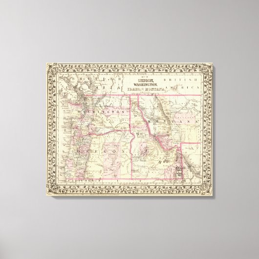 Erz, Wash, Ida, Mont Leinwanddruck (Vorderseite)