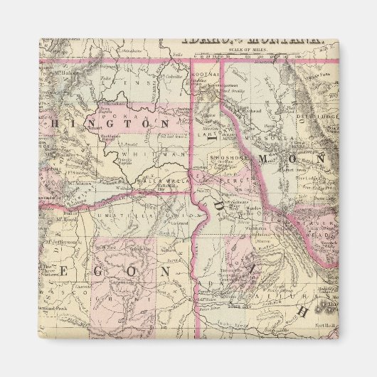 Erz, Wash, Ida, Mont Magnet (Vorne)