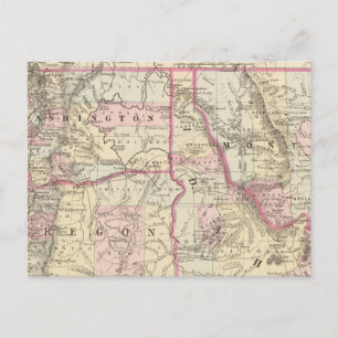 Erz, Wash, Ida, Mont Postkarte