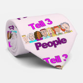 Erzähl 3 Leuten, die an Tie denken - lachen, läche Krawatte (Gerollt)