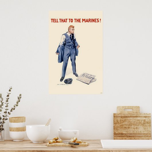 Erzähl das den Marines! Poster (Küche)