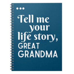 Erzähl deine Lebensgeschichte, Urgroßmutter-Gesche Notizblock