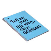 Erzähl deine Lebensgeschichte, Urgroßmutter Notizblock (Rechte Seite)