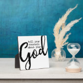 Erzähl deinem Berg von deinem Christlichen Zeichen Fotoplatte (InSitu)