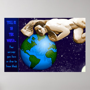 Erzähl es der Welt (Personalisiertes Poster) Poster