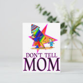 Erzähl kein MAMA-Feuerwerk Postkarte (Stehend Vorderseite)