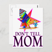 Erzähl kein MAMA-Feuerwerk Postkarte (Vorne/Hinten)