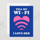 Erzähl meinem WiFi I Liebe ihr Postkarte (Vorne/Hinten)