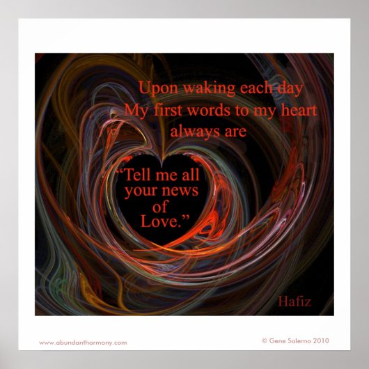 Erzähl mir all deine Neuigkeiten über Liebe. Poster (Vorne)