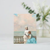 Erzähl mir alles von Vittorio Matteo Corcos Postkarte (Stehend Vorderseite)