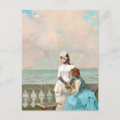 Erzähl mir alles von Vittorio Matteo Corcos Postkarte (Vorderseite)