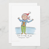 Erzähl mir Baby Einladung (Vorne/Hinten)