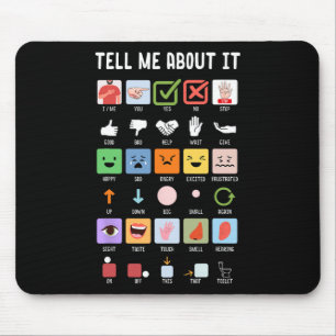 Erzähl mir davon Sprachsprachpathologie Aac Spe Mousepad