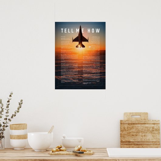 Erzähl mir, wie ich poster (Küche)