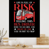Erzählen dieses Busfahrers Poster (Küche)