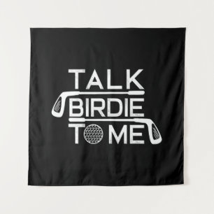 Erzählen Sie Birdie zu mir Funny Golf Golfer Golfs Wandteppich
