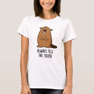 Erzählen Sie dem Stand Positve Animal Beaver Pub i T-Shirt