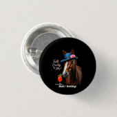 Erzählen Sie Derby mit mir Funny Racing Zitat Button (Vorne & Hinten)