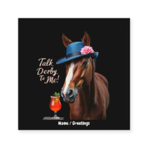 Erzählen Sie Derby mit mir Funny Racing Zitat