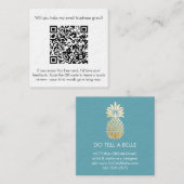 Erzählen Sie einen bellen Visitenkarten Quadratische Visitenkarte (Vorne/Hinten)