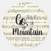 Erzählen Sie es auf dem klassischen Rundaufkleber  Runder Aufkleber (Vorderseite)