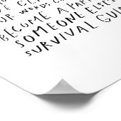 Erzählen Sie Ihre Geschichte - inspirierendes Zita Poster (Ecke)