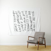 Erzählen Sie Ihre Geschichte - inspirierendes Zita Wandteppich (Beispiel (Horizontal))