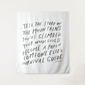 Erzählen Sie Ihre Geschichte - inspirierendes Zita Wandteppich (Vorderseite)