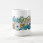 Erzählender Nomade – Durch Geschichten Wandern Gra Kaffeetasse (Mittel)