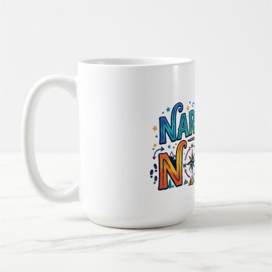 Erzählender Nomade – Durch Geschichten Wandern Gra Kaffeetasse (Links)
