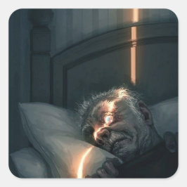 Erzählherz — Böser Vulkanier Auge Quadratischer Aufkleber