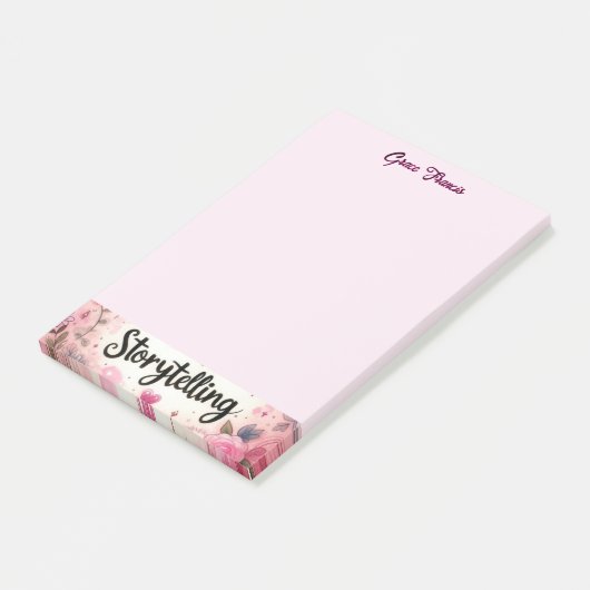 Erzählrosa Armschreiber-Desktop Post-it Klebezettel (angewinkelt)