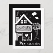 Erzählung Feiertagskarte (Vorne/Hinten)