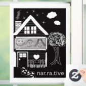 Erzählung Fensteraufkleber (Zuhause)