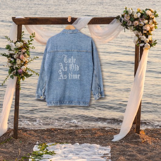Erzählung so alt wie die Zeit Märchenfest Hochzeit Jeansjacke