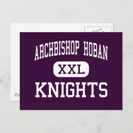 Erzbischof Hoban - Ritter - Hoch - Akron Ohio Postkarte (Vorne/Hinten)