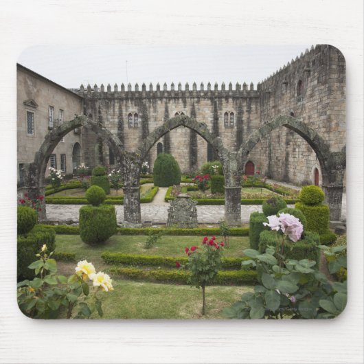 Erzbischof Palace Of Braga mit Garten Mousepad (Vorne)