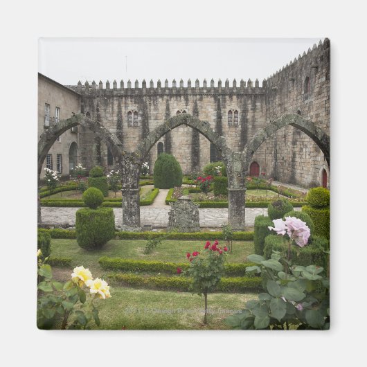 Erzbischof Palast Braga mit Garten Magnet (Vorne)